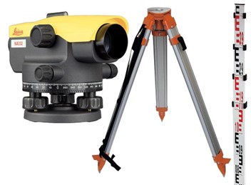 Cấu tạo hình học và phụ kiện của máy thủy bình Leica
