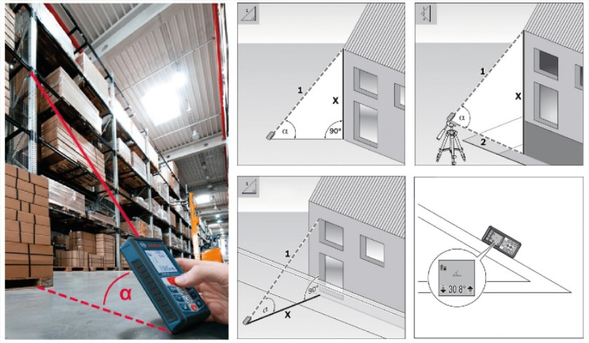 ứng dụng đo của máy bosch glm 50