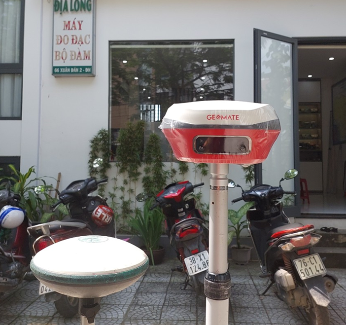 Test máy RTK GEOMATE tại Địa Long