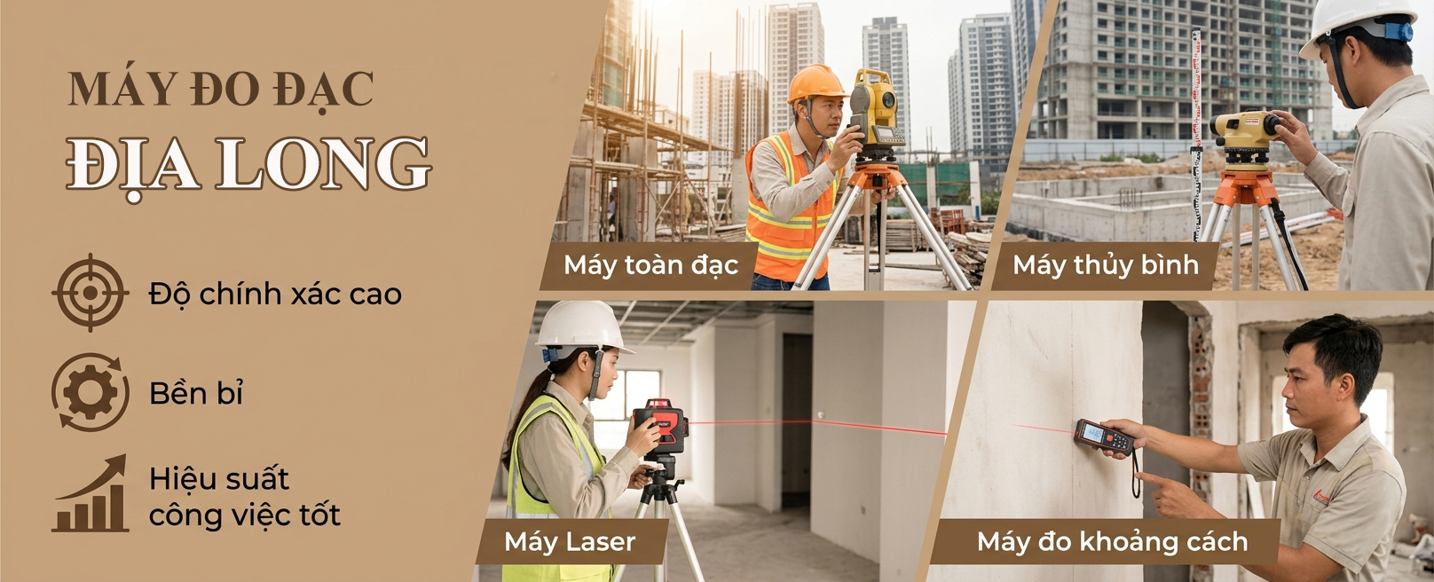 máy đo đạc Địa Long